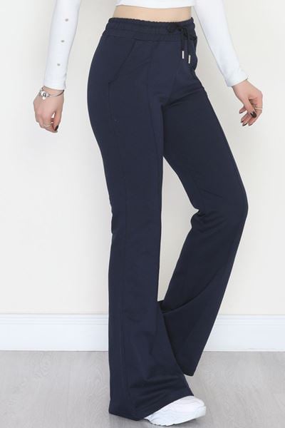 İspanyol Paça 2 İplik Eşofman Altı Lacivert - 50526.1857.