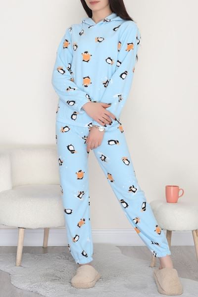 Kapşonlu Polar Takım Mavipenguen - 344.1287.