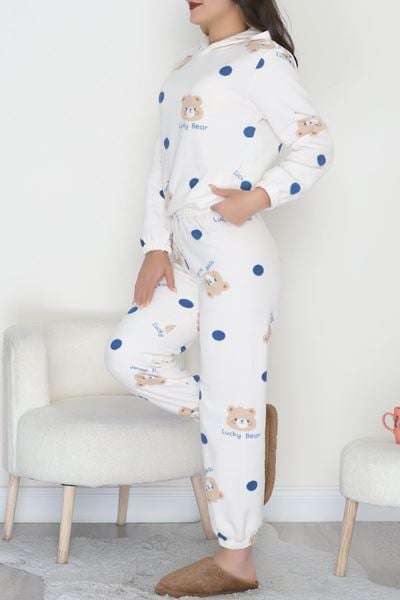 Kapşonlu Polar Takım Kremayı - 344.1287.