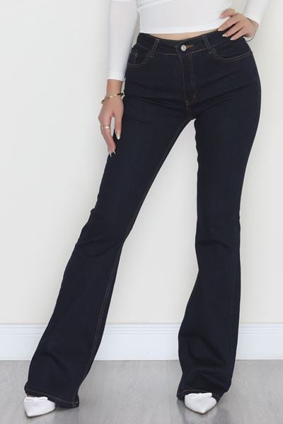 İspanyol Paça Kot Pantolon Koyulaci - 31649.1184.