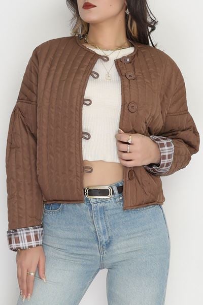 Astarlı Kapitone Ceket Kahve - 31635.439.