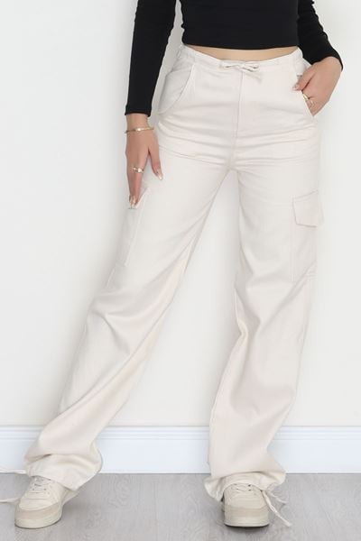 Kargo Cep Kot Pantolon Ekru - 42471.1606.