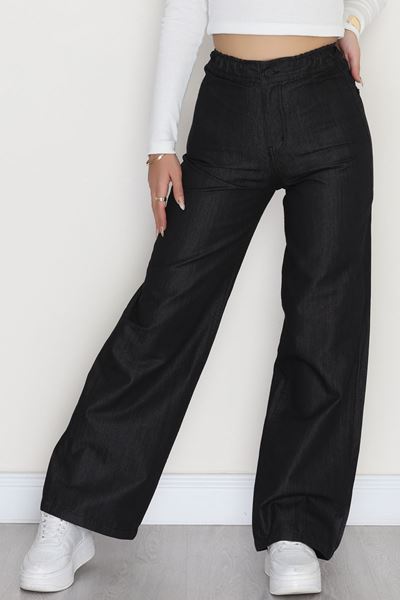 Bel Lastikli Palazzo Kot Pantolon Siyahçizgili - 42470.2088.