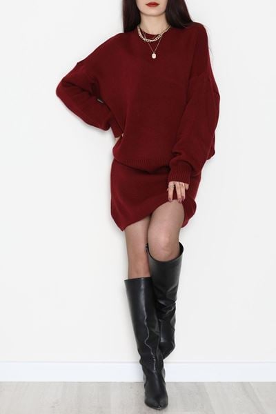 Triko Etekli Takım Bordo - 51108.1765.