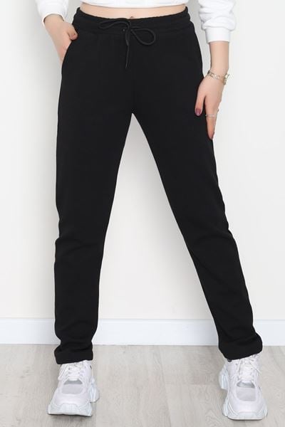 Double Face Kumaş Eşofman Altı Siyah - 40554.1431.