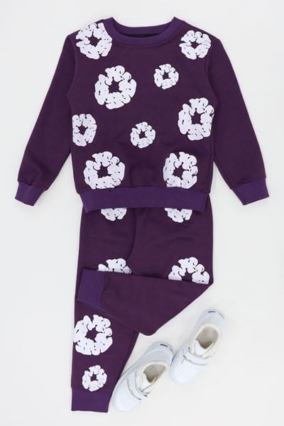 4-10 Yaş İki İp Şardonlu İkili Takım Mor - 52113.1776.