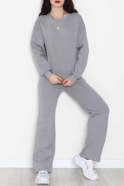 Üç İplik Eşofman Takımı Füme - 70779.1878.