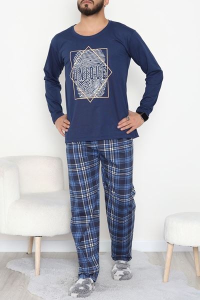 Erkek Pijama Takımı Lacivert - 53544.1838.