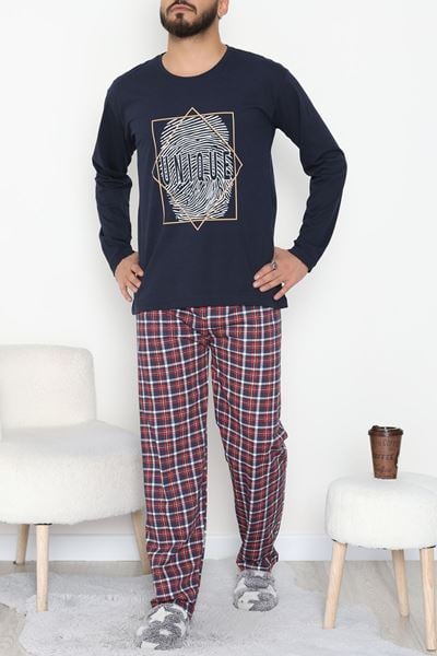 Erkek Pijama Takımı Lacivert2 - 53544.1838.