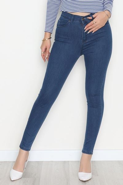 Dar Paça Kot Pantolon Mavi2 - 31593.2112.