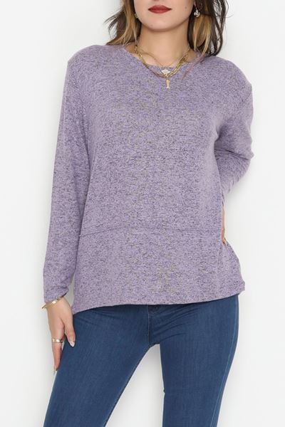Yün Çilek Bluz Lila - 51065.2114.