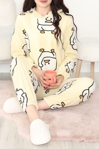 Kapşonlu Polar Takım Sarıördek - 344.1287.