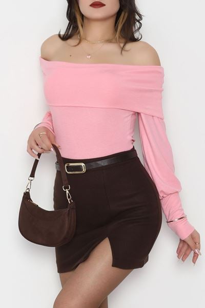 Buzzy Madonna Yaka Bluz Pembe - 1003.2119.