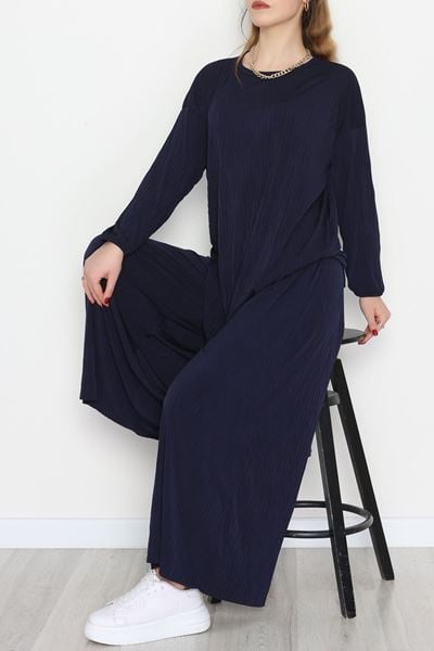 Sandy Crash Kumaş İkili Takım Lacivert - 42667.1949.