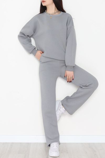 Üç İplik Eşofman Takımı Füme - 70779.1878.