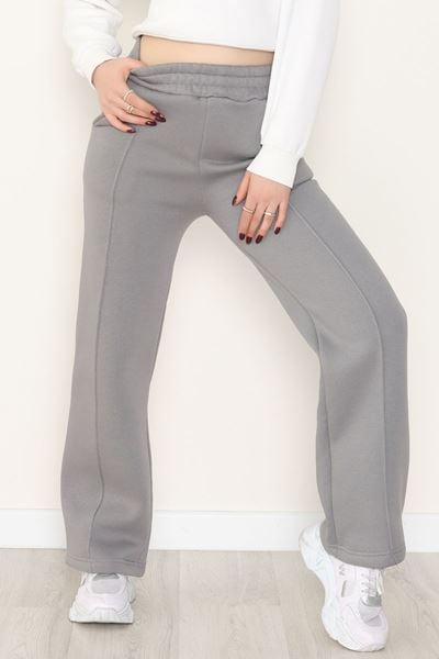 3 İplik Önü Çımalı Eşofman Altı Antrasit - 42520.1878.