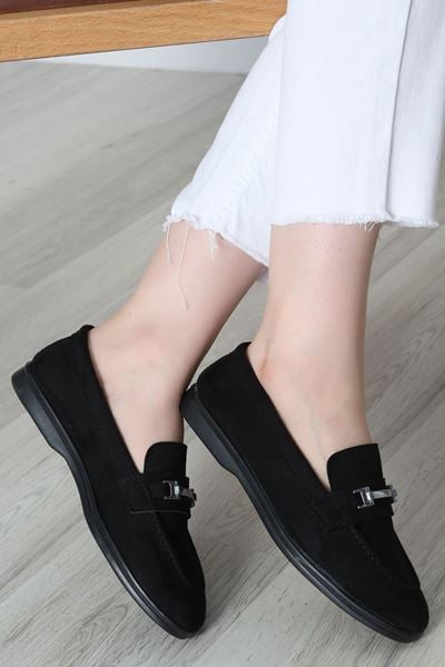 Loafer Günlük Ayakkabı Süetsiyah - 17900.1846.