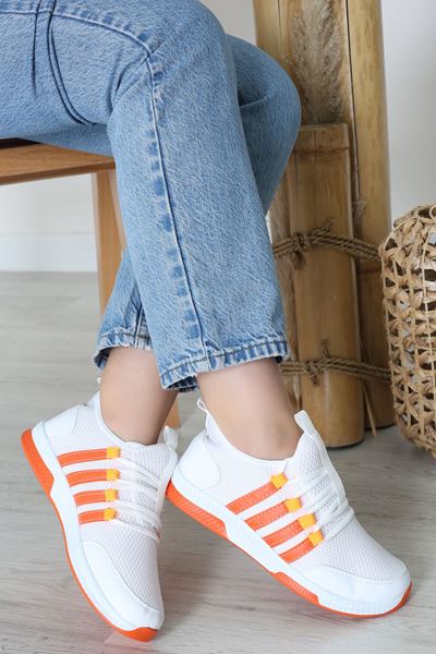 Günlük Spor Ayakkabı Beyazturuncu - 30305.264.