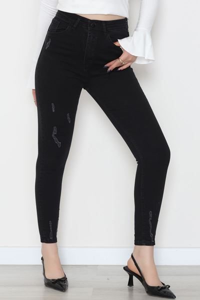 Dar Paça Kot Pantolon Siyah - 42701.2121.