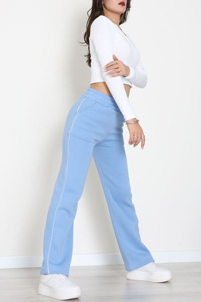 3 İplik Biyeli Palazzo Eşofman Altı Bebemavi - 30104.1878.