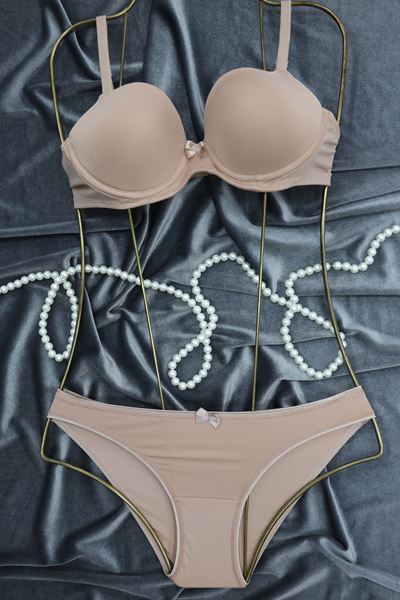 Dalgıç Boş Kap Sütyen Takım Pudra - 2556-B.1783.