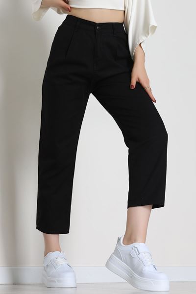 Gabardin Mom Pantolon Siyah - 42707.2121.