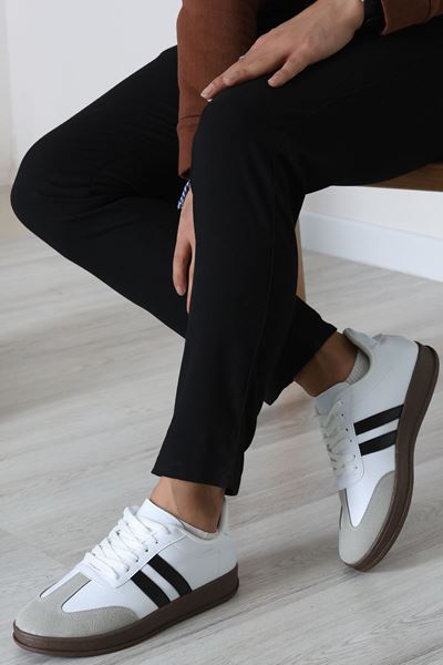 Erkek Spor Ayakkabı Beyazsiyah - 31681.264.