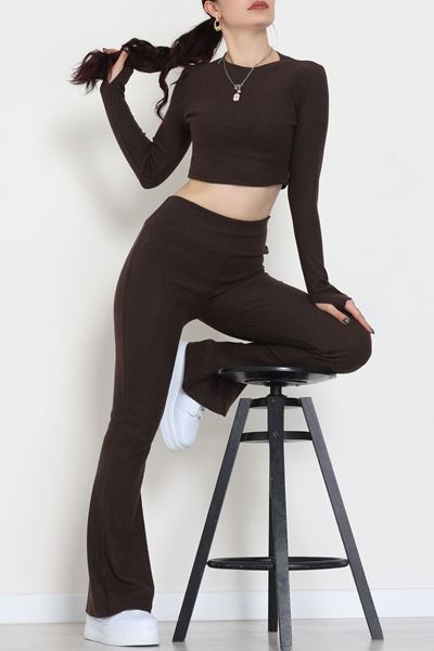 Raporlu Ribana Likralı Takım Acıkahve - 55000.1567.