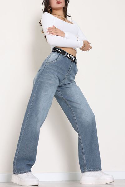 Baggy Kot Pantolon Açıkmavi - 31586.1566.