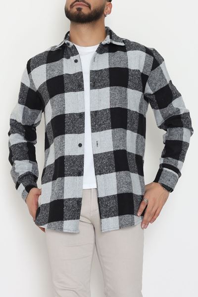 Ekoseli Erkek Oduncu Gömlek Siyahaçıkgri - 42309.2085.