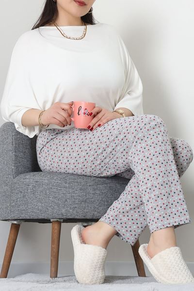 Büyük Beden Süprem Pijama Altı Gri - 55011.1567.