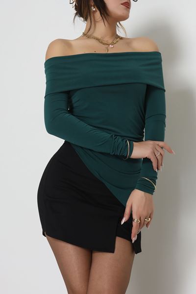 Sandy Madonna Yaka Bluz Zümrüt - 42804.1949.