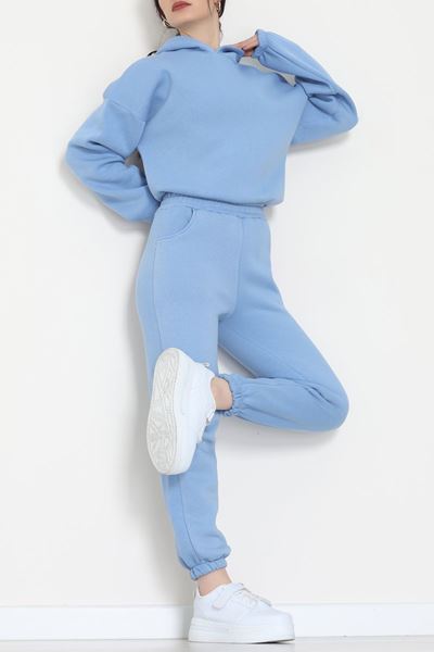 3 İplik Şardonlu Eşofman Takımı Bebemavi - 52049.1878.