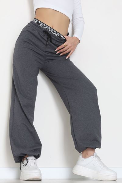 Bel Detaylı 2 İplik Eşofman Altı Antrasit - 70169.1857.