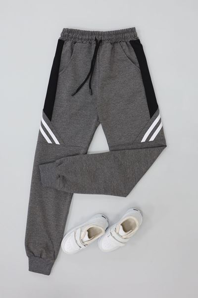 8-16 Yaş 2 İplik Likralı Eşofman Altı Füme - 52174.2066.