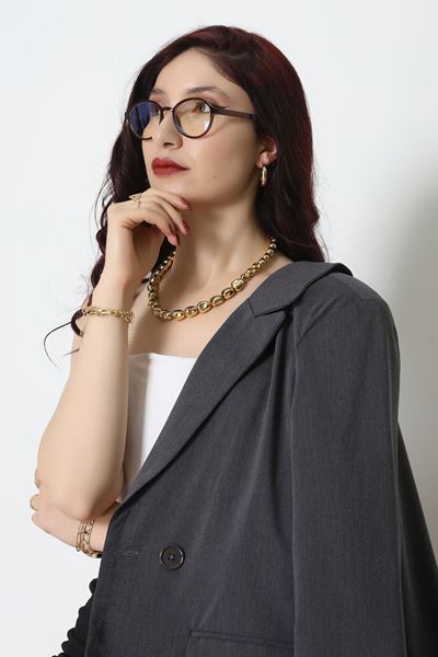 Mavi Işık Korumalı Ekran Gözlüğü Kahve - 20007.1724.