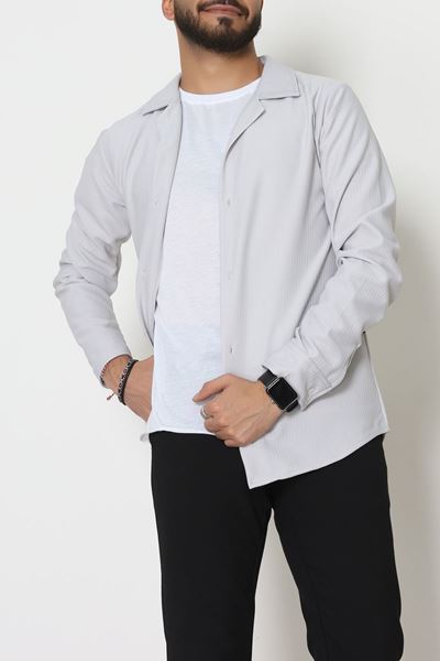 Zra Krep Fitilli Erkek Gömlek Dumangri - 31804.1937.