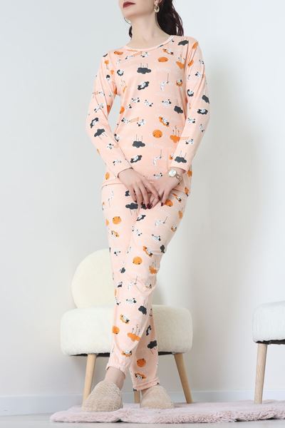 Milan Pijama Takımı Somon - 55010.1567.