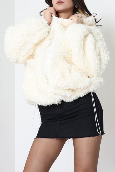 Sheep Kapşonlu Mont Krem - 406999.1247.