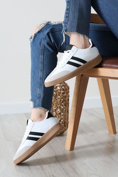 Spor Günlük Ayakkabı Beyazsiyah - 31680.264.