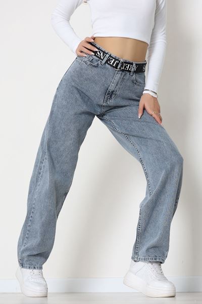 Kemerli Baggy Kot Pantolon Gray - 32535.1566.