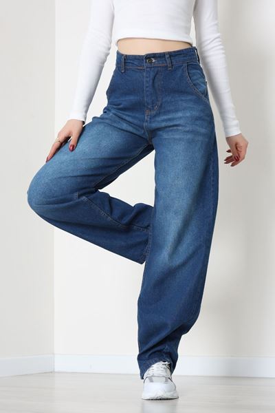 Baggy Kot Pantolon Mavi1 - 31586.1566.