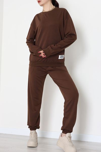 Armalı Eşofman Takımı Kahve - 20087.1857.