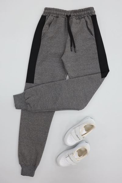 8-16 Yaş 2 İplik Likralı Eşofman Altı Füme - 52173.2066.