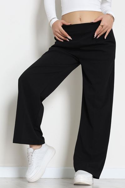 İthal Scuba Krep Lastikli Pantolon Siyah - 51234.1397.