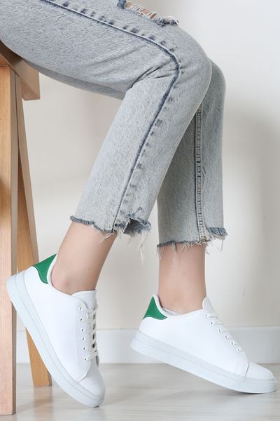 Kalın Tbn Günlük Ayakkabı Beyazyeşil - 8585.264.