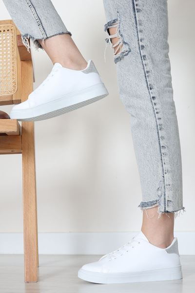 Kalın Tbn Günlük Ayakkabı Beyazgümüş - 8585.264.