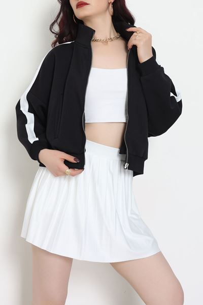 3 İp Şardonlu Sweatshırt Siyah - 21954.200.