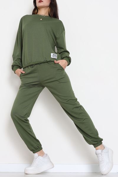 Armalı Eşofman Takımı Haki - 20087.1857.